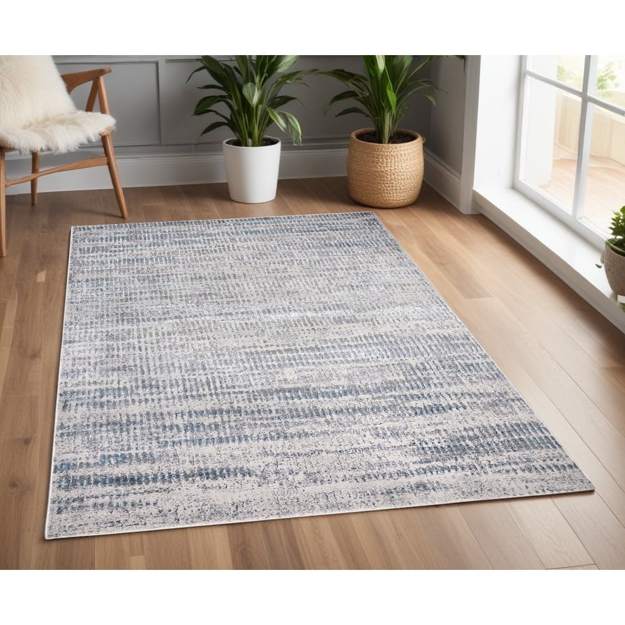 Zeniw Abstract Modern Non Skid Woven Area Rug By HomeRoots