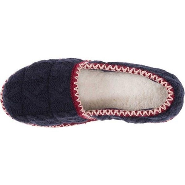 dearfoam cable knit slippers