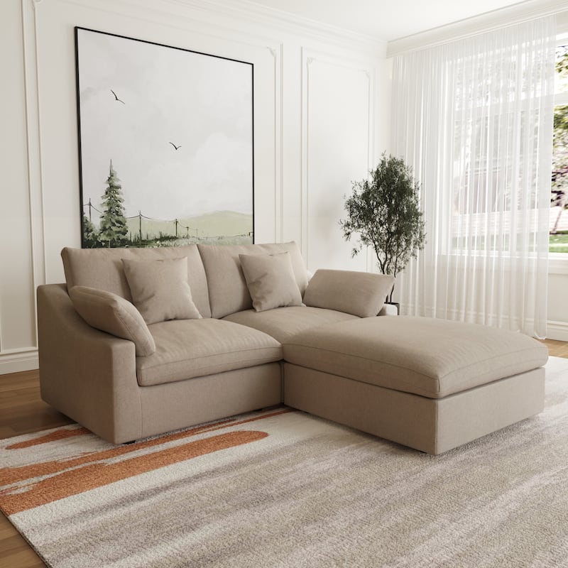 Cloud Modular Sectional Sofa, L Shaped Sectional Couches for Living Room, Office Apartment