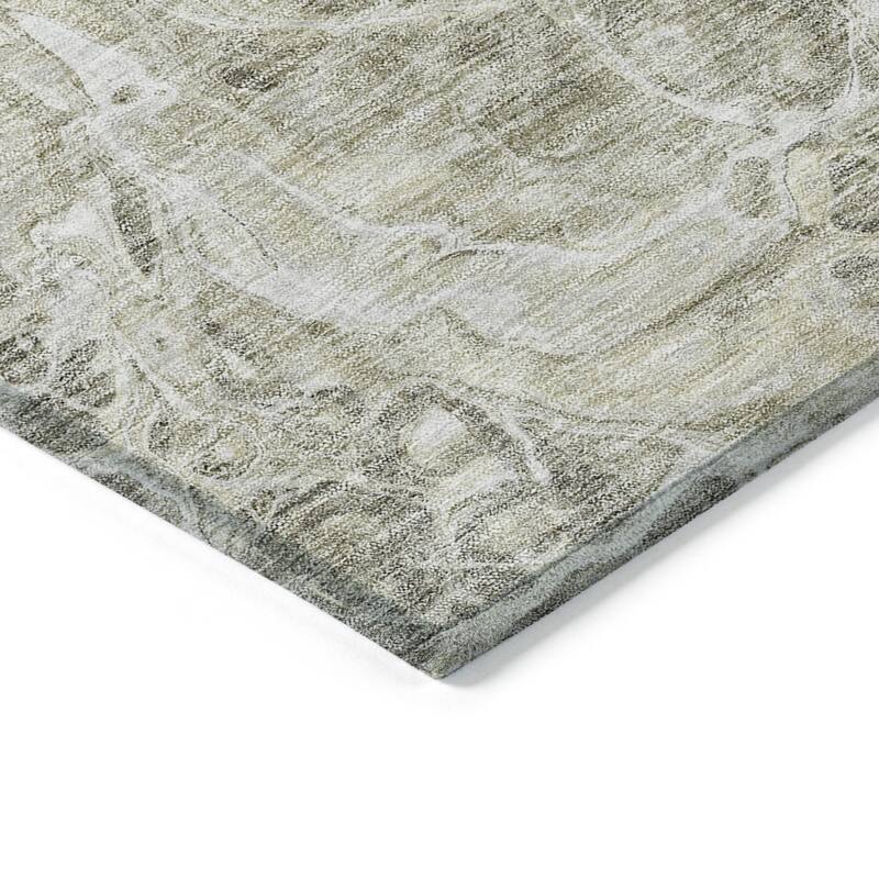HomeRoots Abstract Transitional Rectangle Outdoor Rug