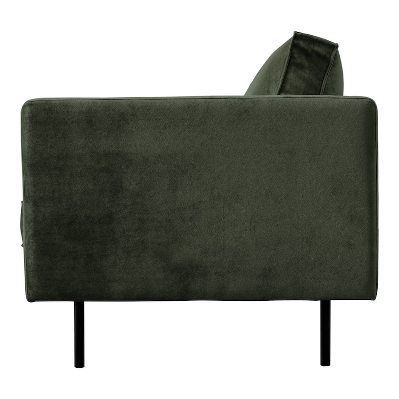 Aurelle Home Majestic Scandinavian Modern Velvet Sofa