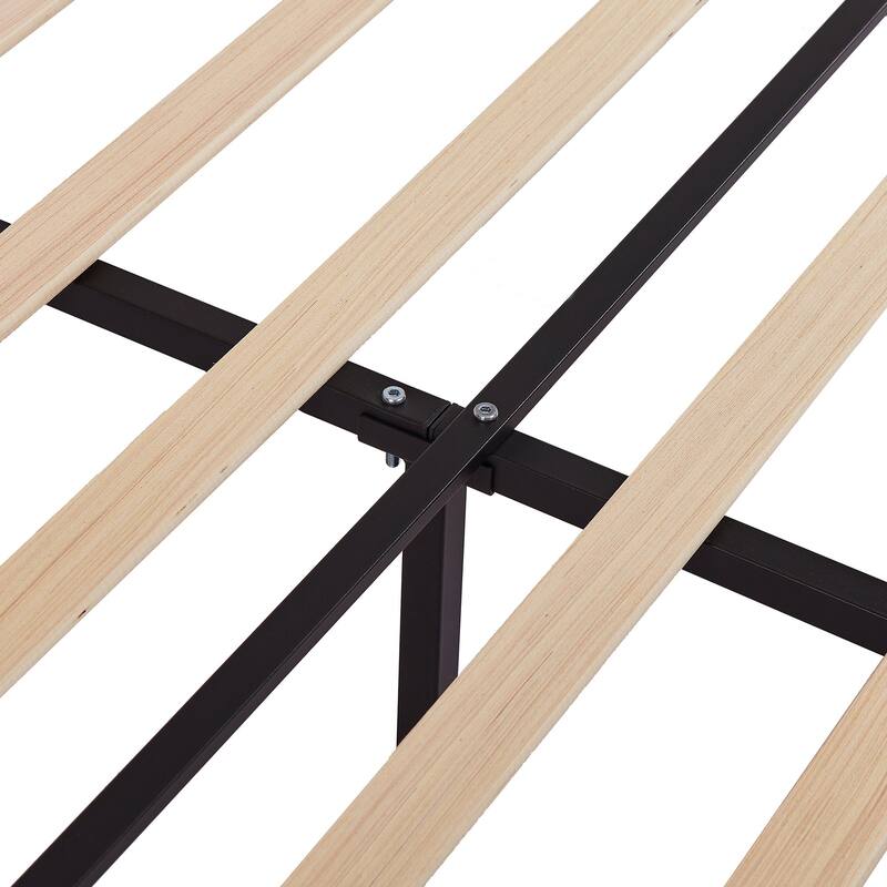 VECELO, Upholstered Platform Bed Frame with Adjustable Headboard, Twin/Full/Queen Size Beds, Pink