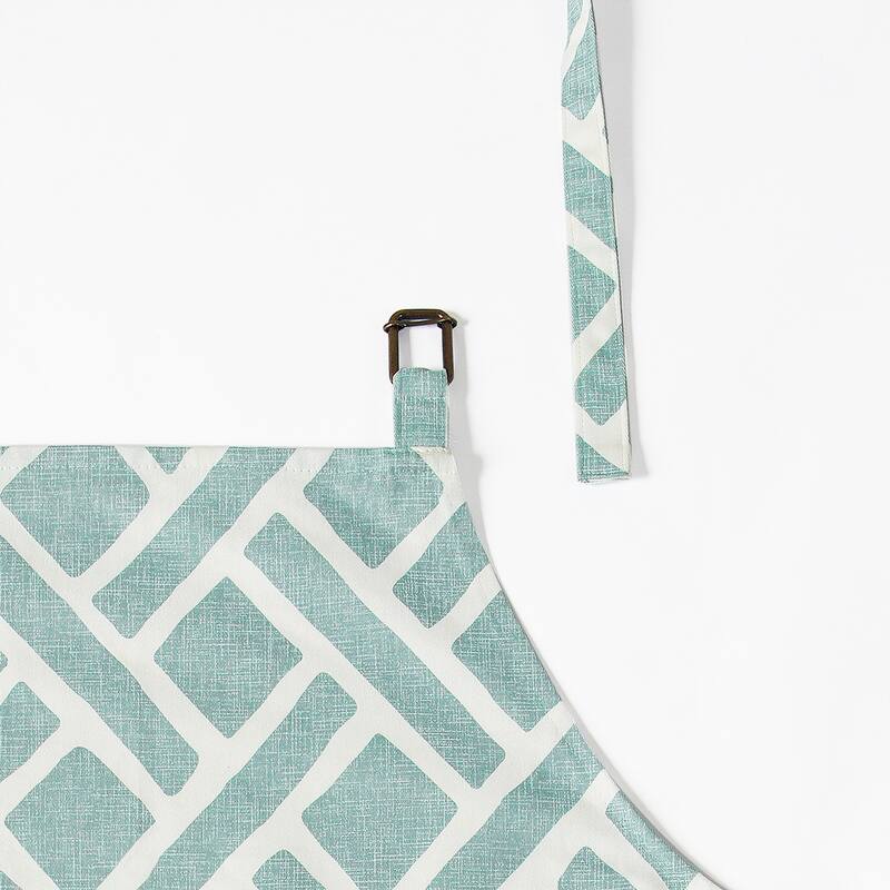 Exclusive Fabrics Martinique Printed Cotton Apron - 27 X 34