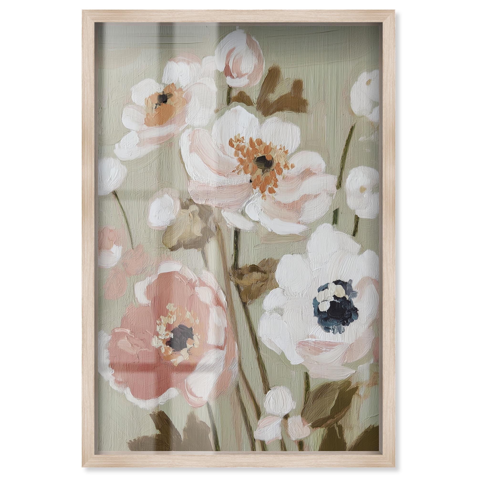 Anemones III Floral Wall Decor Shadowbox Print by Art Remedy