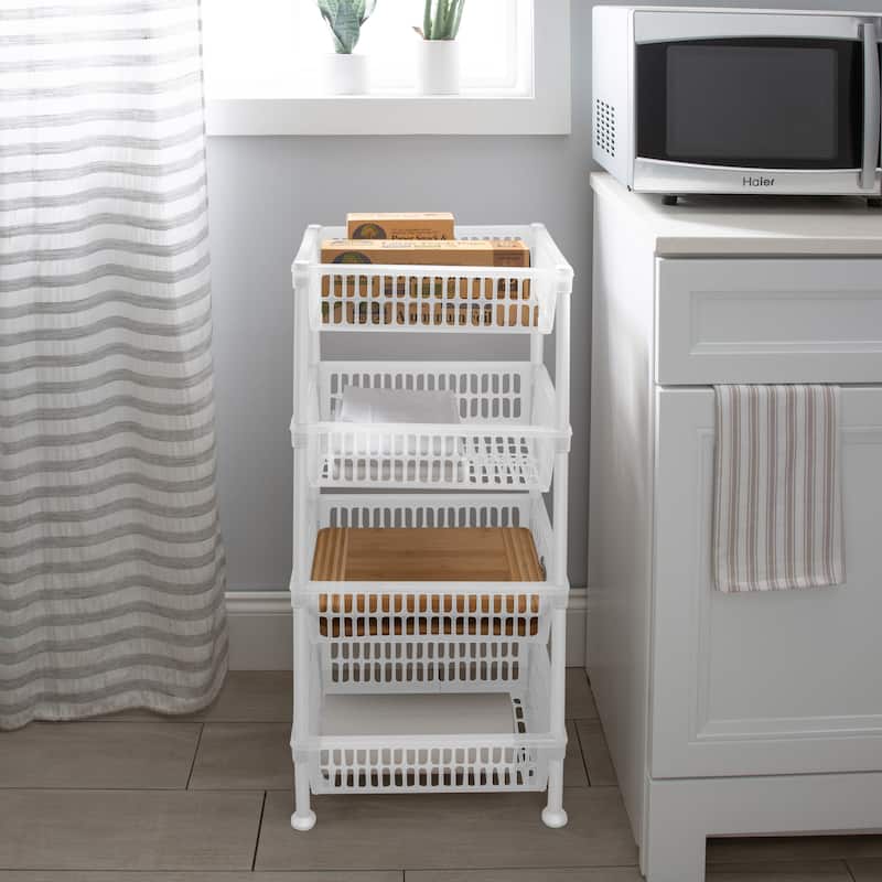 Kitchen Details 4 Tier Slim Shelf