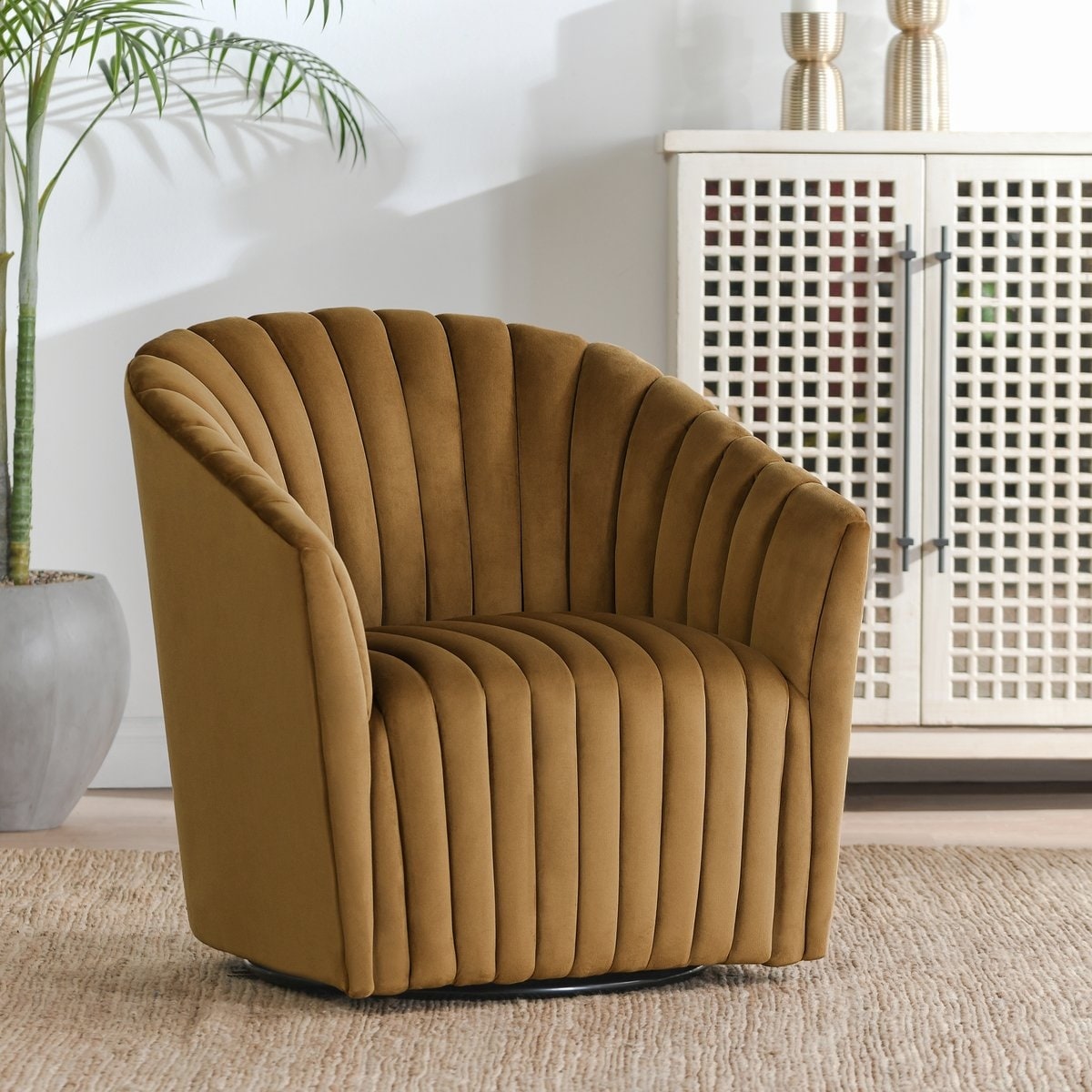 Classic Home Marion Swivel Accent Chair