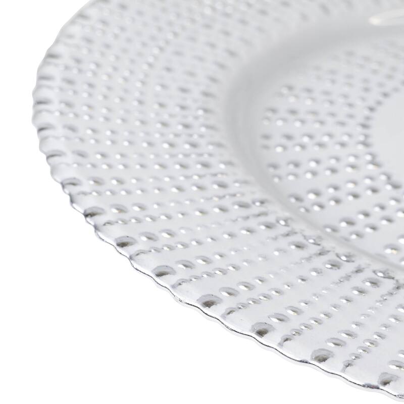 Sparkles Home Venezia Glass Charger Plate