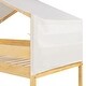preview thumbnail 10 of 21, Solid Wood Twin Over Twin Bunk Bed with Removable Kids Play Tent