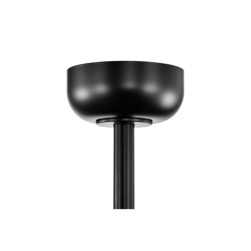 72-in Matte Black 6 Speed Ceiling Fan with LED Light and Remote Control