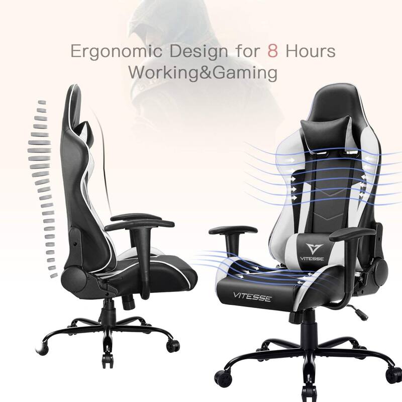 BOSSIN Gaming Chair High Back Computer Office Chair with Lumbar Support and Headrest