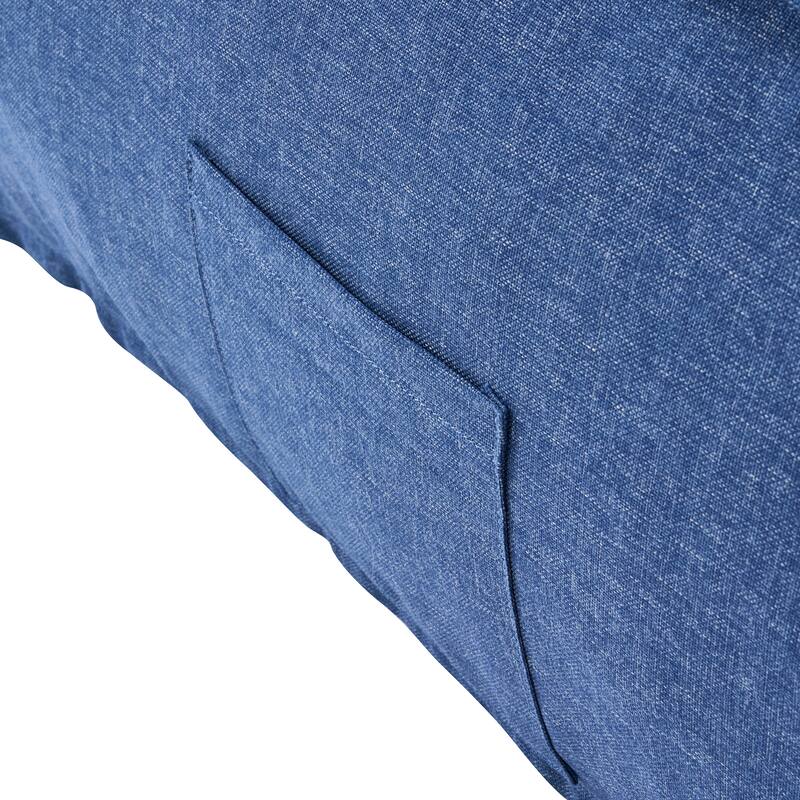 Christopher Knight Home- Carter Outdoor Fabric Bean Bag Lounge Chair