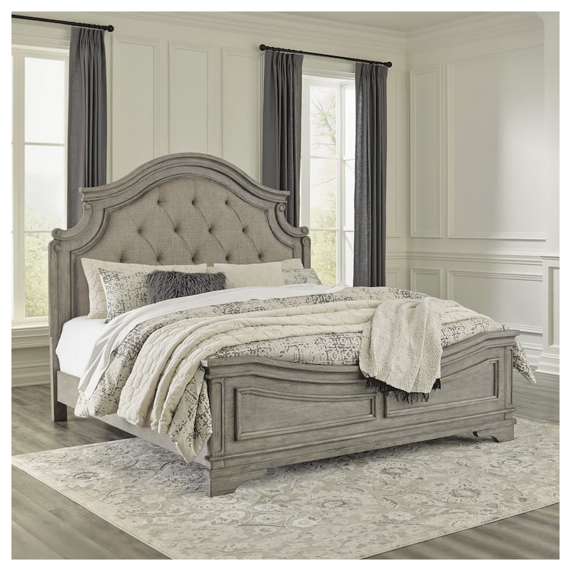 Signature Design by Ashley Lodenbay Antique Gray Panel Bed - King
