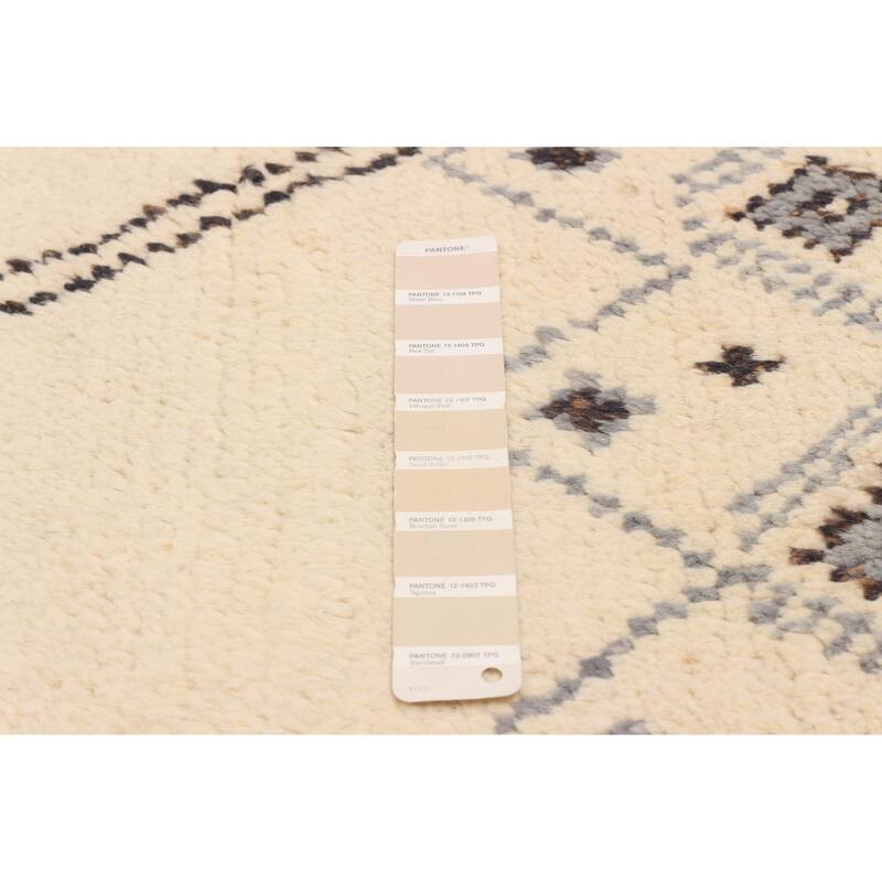 ECARPETGALLERY Hand-knotted Pak Finest Marrakesh Cream Wool Rug - 8'1 x 10'5