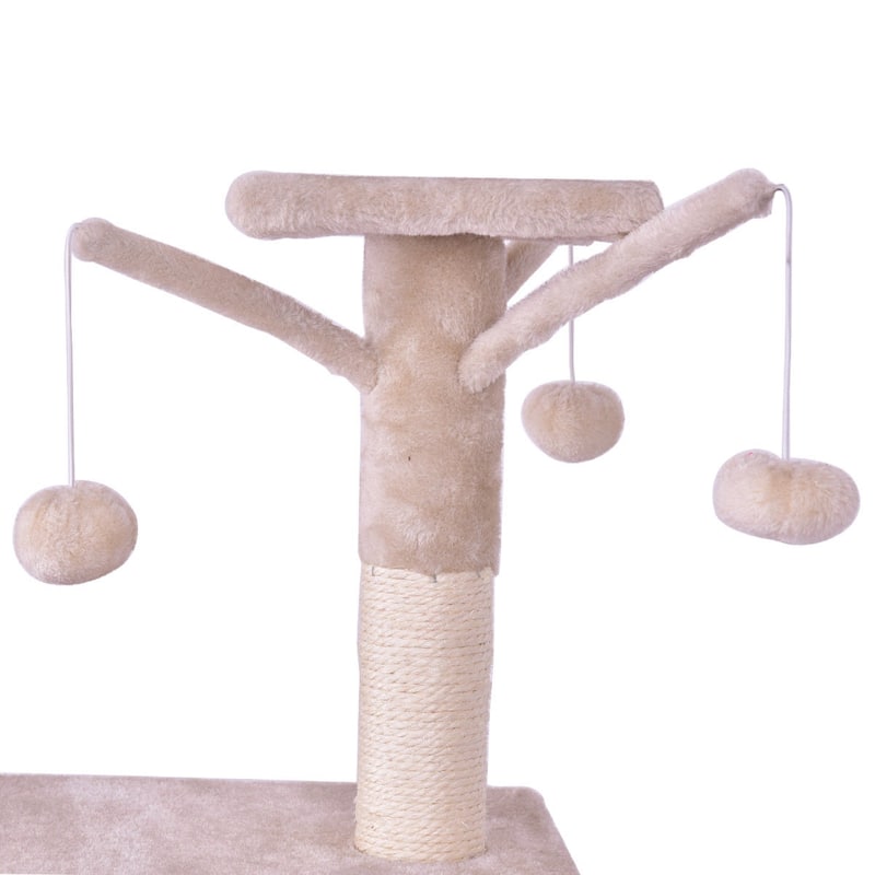 Gymax 56'' Cat Tree Kitten Pet Play House Furniture Condo Scratching