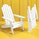 preview thumbnail 39 of 50, WINSOON All Weather HIPS Outdoor Folding Adirondack Chairs Outdoor Chairs Set of 4