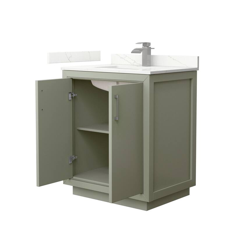Wyndham Collection WCF111130S-QTZ-UNSMXX Icon 30" Free Standing Single