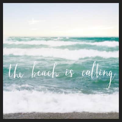 The Beach is Calling Framed Poster