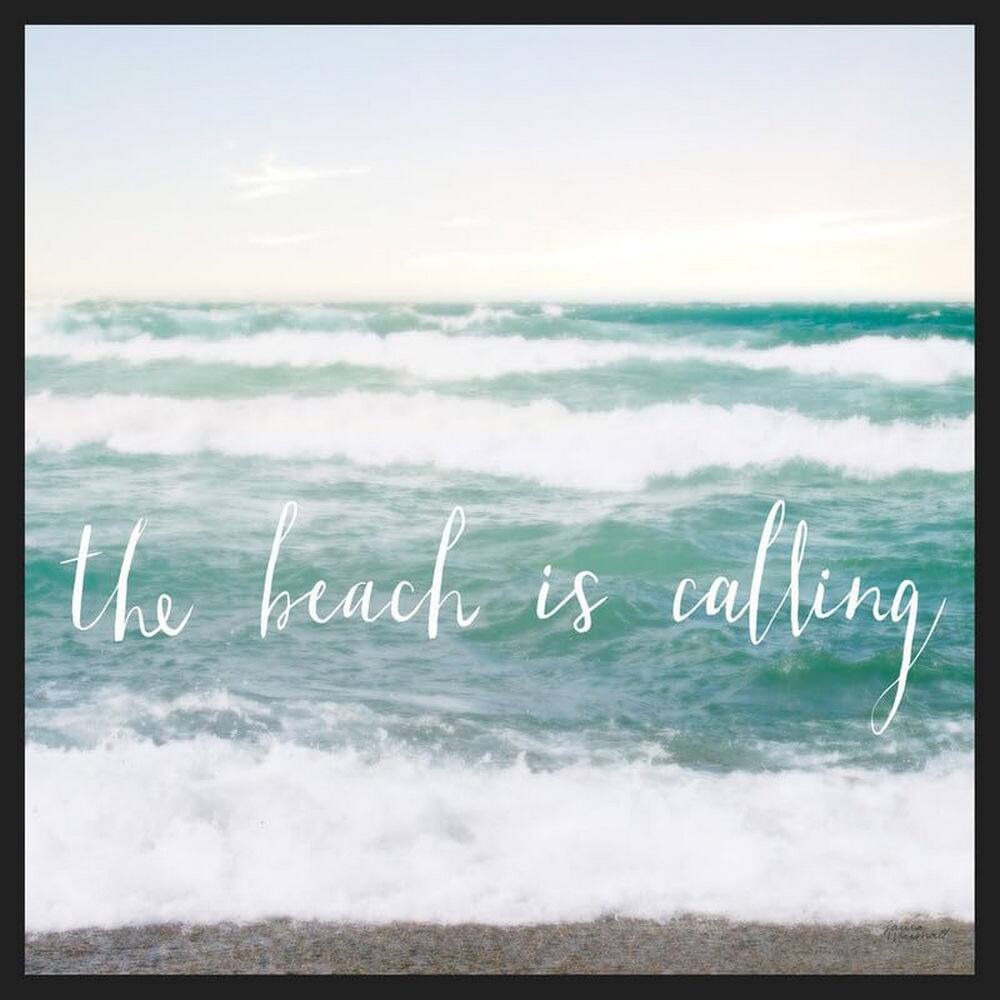 The Beach is Calling Framed Poster