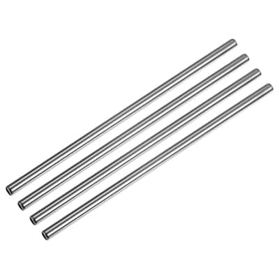 Reusable Metal Straw 4pcs, 8.5" Stainless Steel Drinking Straws