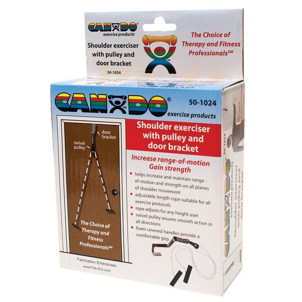CanDo Overdoor Shoulder Pulley - Single Pulley with Door Bracket CanDo Overdoor Shoulder Pulley - Single Pulley with Door Bracket