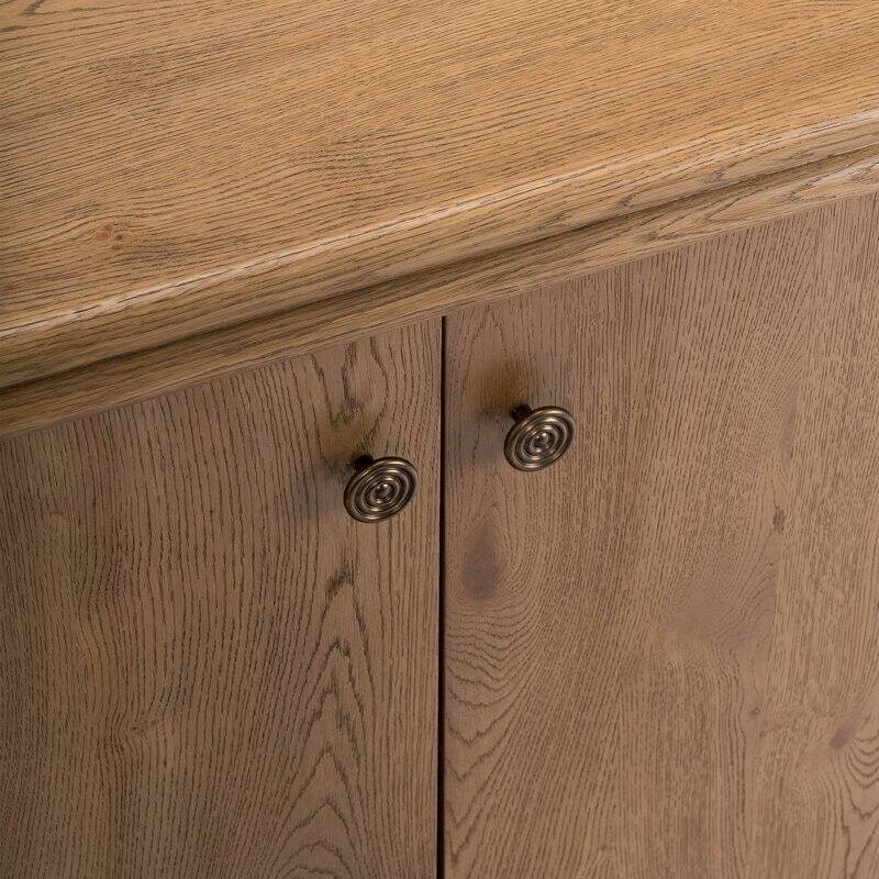 Studio London Clara Sideboard Mid-Century Modern Oak Sideboard Weathered Oak