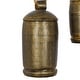 preview thumbnail 77 of 77, Gold, Gray, Bronze, Black or Red Metal Tibetan Inspired Decorative Cow Bells with Jute Hanging Rope (Set of 3)