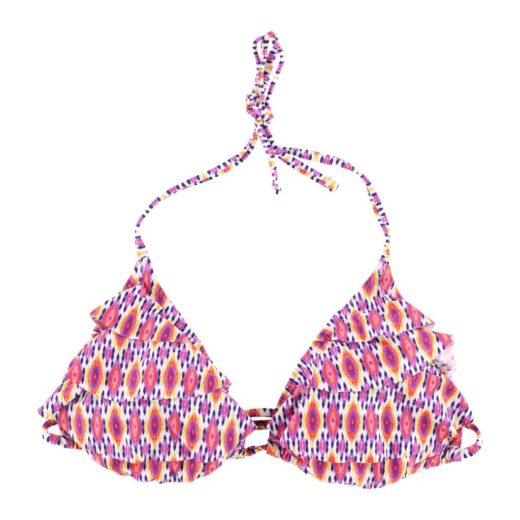 Kenneth Cole Womens Geometric Bikini Swim Top, Multicoloured, Medium