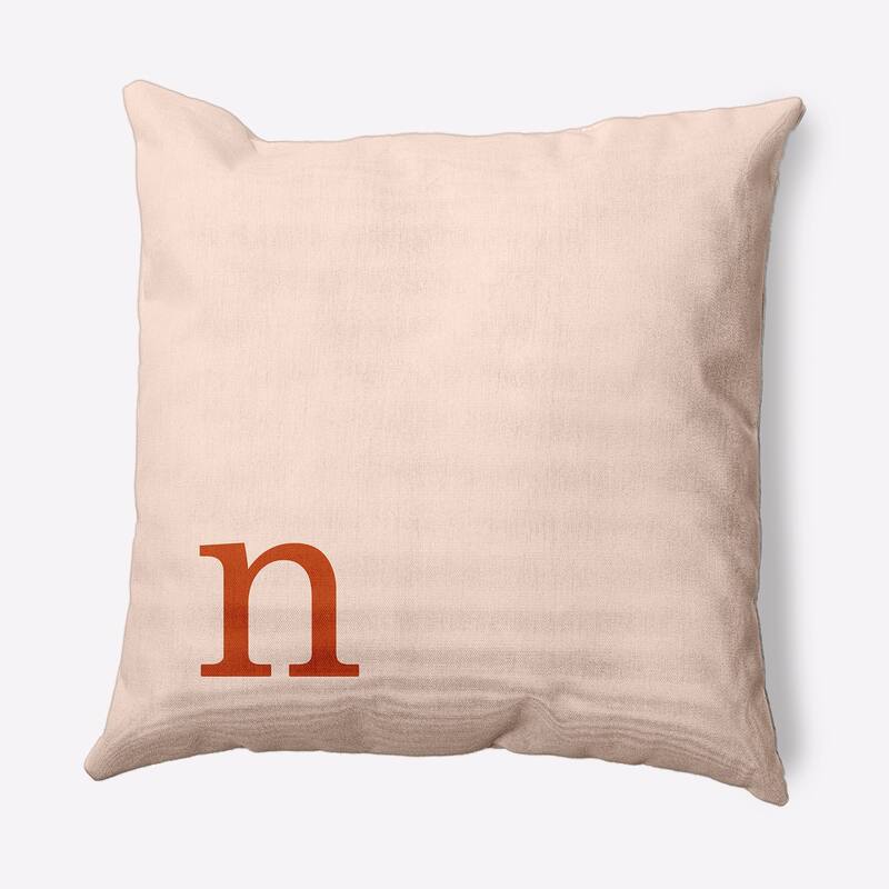 Modern Monogram Decorative Throw Pillow - 18" x 18" - n