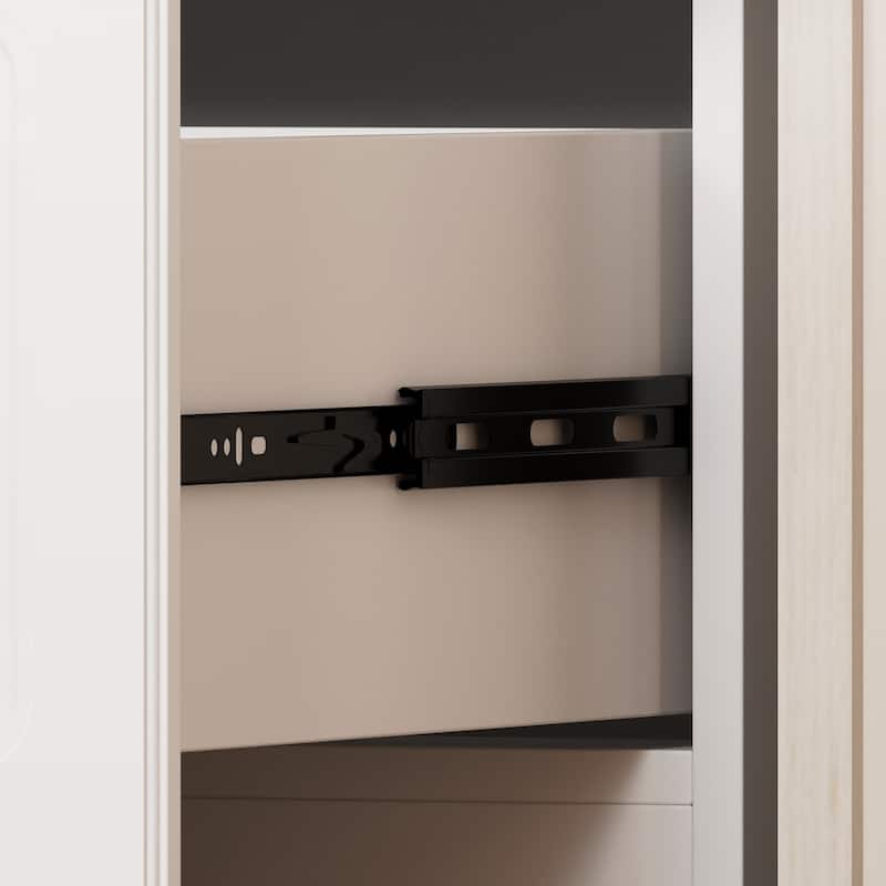 93.9"H/74.2"H Armoires Wardrobe Closet Cabinet Hanging Drawers Storage