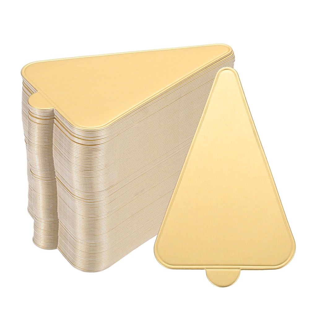 100pcs Mini Cake Boards, Mousse Cake Cardboards Triangle for Cake Bases