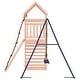 preview thumbnail 6 of 21, vidaXL Swing Set Outdoor Backyard Wooden Playground Equipment for Kids Age 3-8