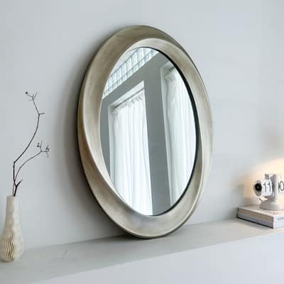 Antique Gold Retro Decorative Framed Wall Mirror - 24" W x 32" H x 1"