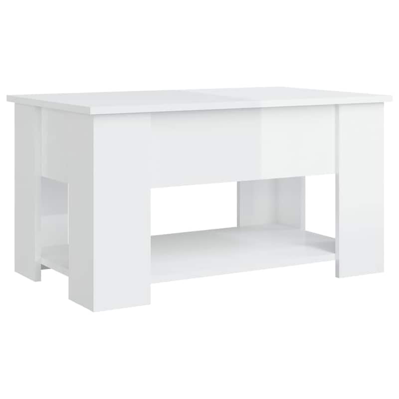 vidaXL Coffee Table Lift Top End Table Accent Side Sofa Table Engineered Wood - 31.1" x 19.3" x 16.1"