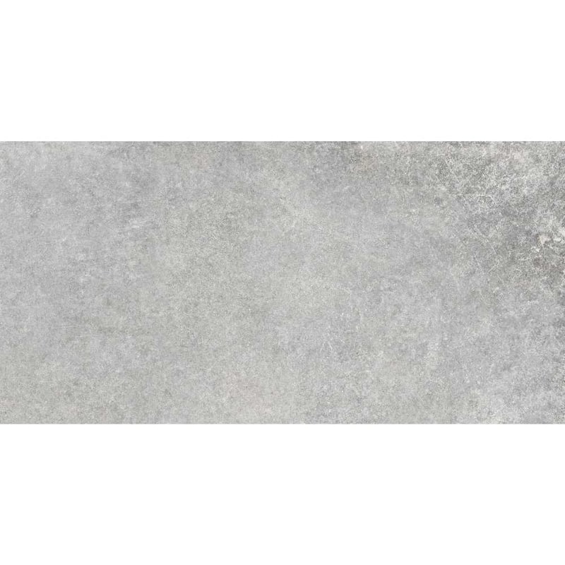 The Wilds 12x24 Matte Stone Look Porcelain Tile - Floor & Wall - Large Format - 4 x 4 Sample - Gravel Grey