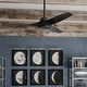 preview thumbnail 1 of 25, Hunter 52" Mosley Outdoor Ceiling Fan and Wall Control, Damp Rated - Industrial, Modern, Transitional Matte Black