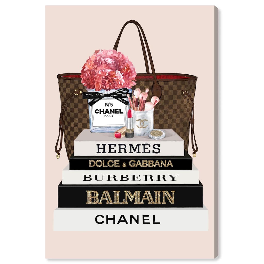 Pretty Spring Time Books Glam Canvas by Art Remedy, Gallery Wrapped