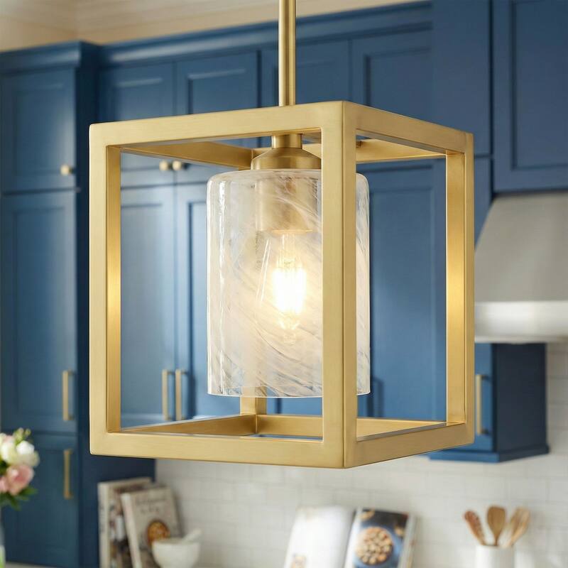 Acroma 1 - Light Square/Rectangle Pendant - SatinBrass