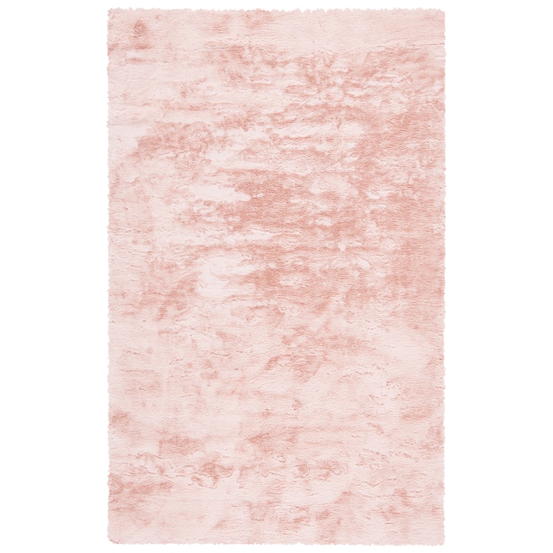 SAFAVIEH Faux Sheep Beniko Llinos 2.4-inch Thick Rug - 5' x 8' - Light Pink