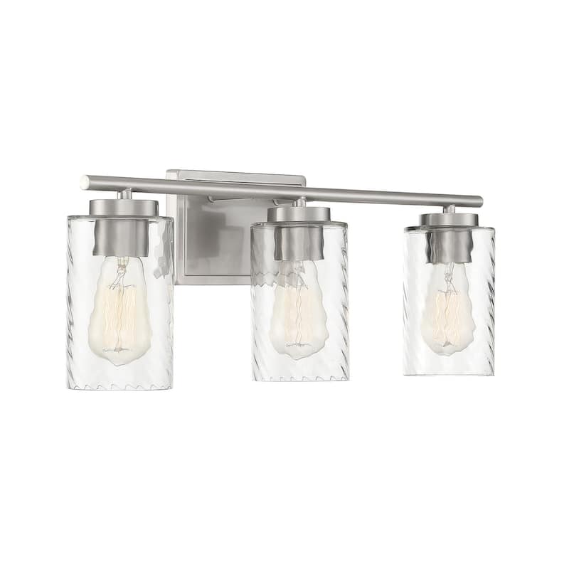 Meridian M80038 3 Light 24" Wide Bathroom Vanity Light with Swirl