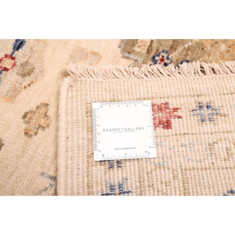 ECARPETGALLERY Hand-knotted Jules Sultane Ivory Wool Rug - 8'1 x 9'11