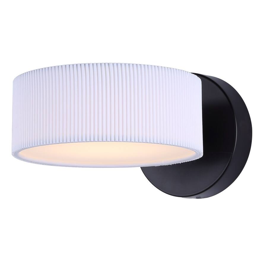 CARMYNN 1 Light Wall Light, Black Finish