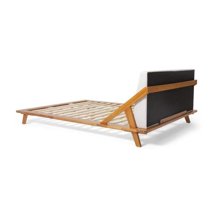 Christopher Knight Home - Breonca Modern Upholstered Platform Bed with Padded Headboard