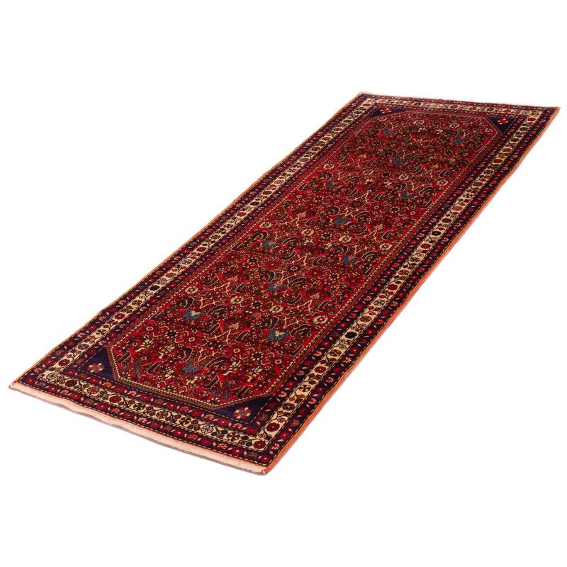 ECARPETGALLERY Hand-knotted Andelz Red Wool Rug - 3'8 x 9'6
