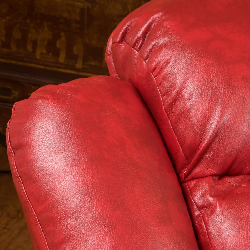 Hawthorne PU Leather Glider Recliner Chair by Christopher Knight Home