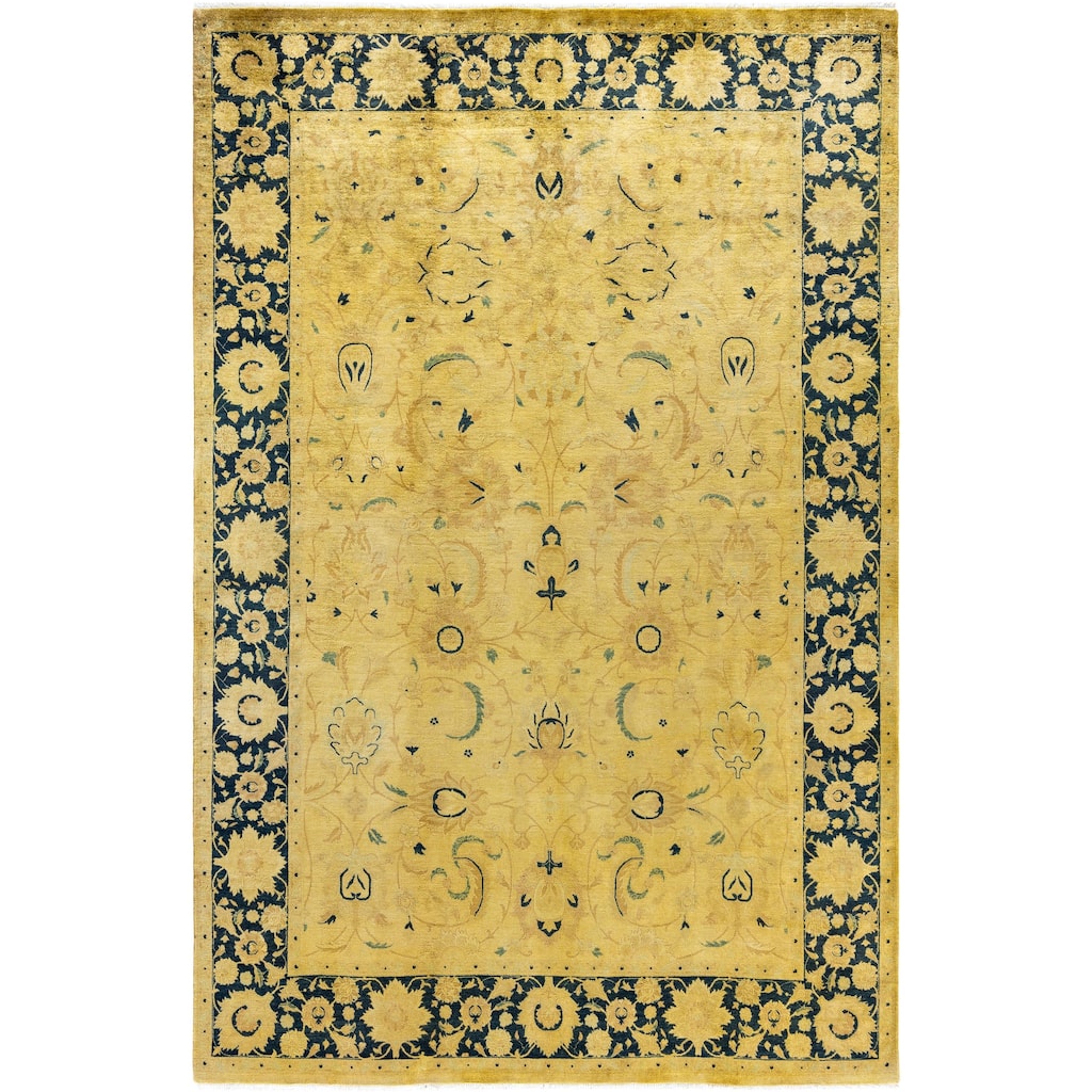 Overdyed One-of-a-Kind Hand-Knotted Area Rug - Gold - 5' 10" x 8' 10"