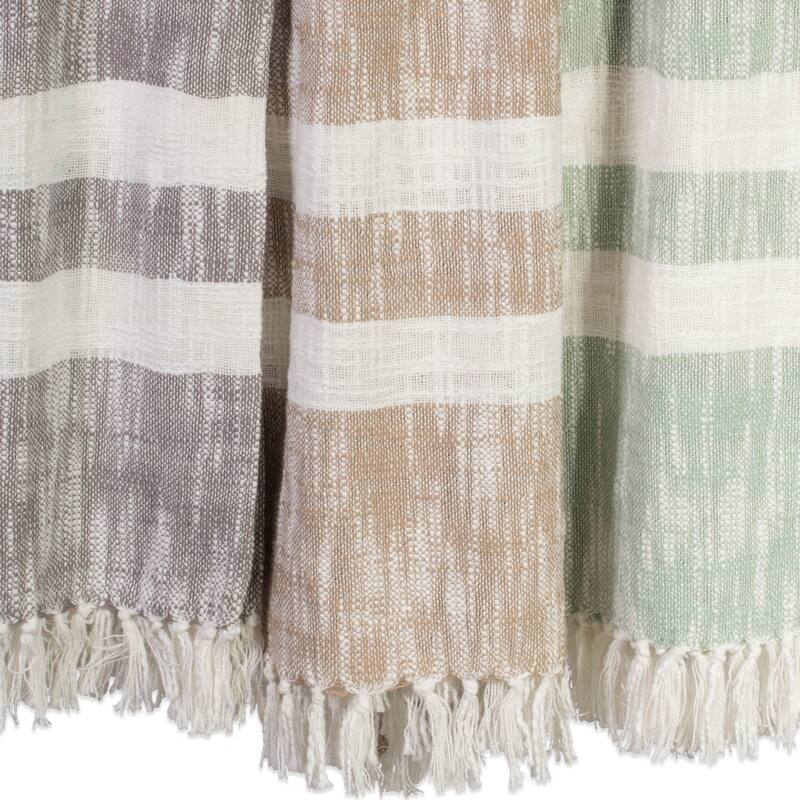 DII Slub Stripe Decorative Throw