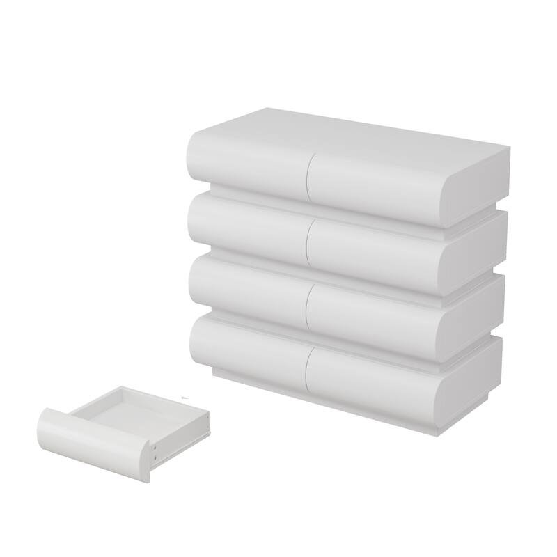 Modern 8 Chest of Drawers with Wide Storage