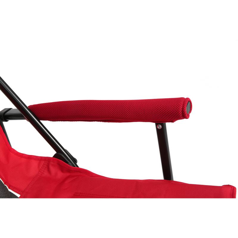 High Back Heavy Duty Lawn Chair Support 250LBS, Portable Collapsible Chair with Cup Holder