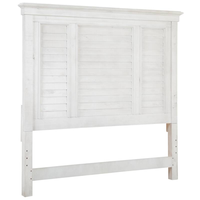 Magnussen Home Newport Alabaster Queen Shutter Panel Bed