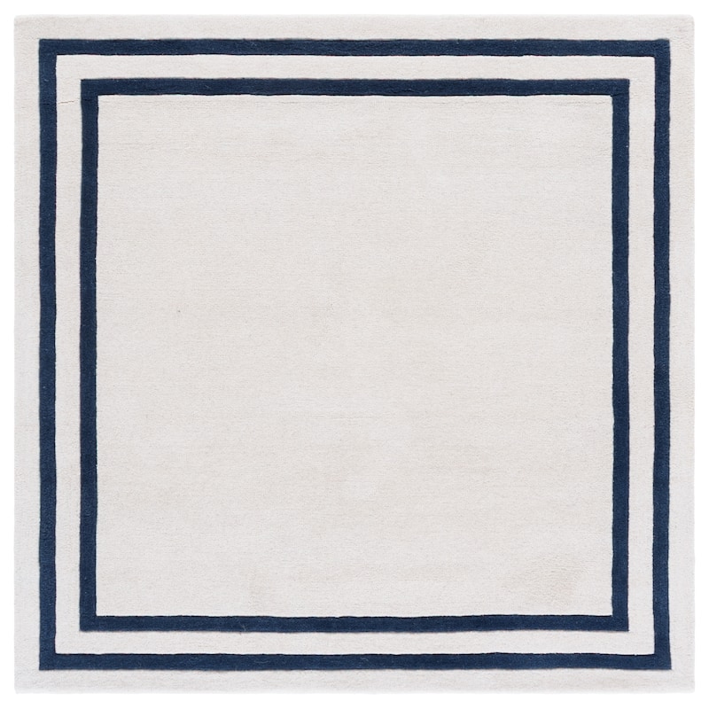 Lauren Ralph Lauren Handmade Myrte Wool Rug - Ivory/Navy - 6' Square